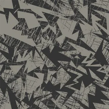 Abstract urban seamless pattern with curved geometry elements イラスト素材