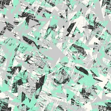 Abstract urban seamless pattern with curved geometry elements イラスト素材