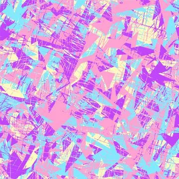 Abstract urban seamless pattern with curved geometry elements イラスト素材