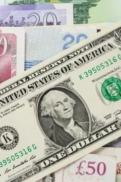 Abstract US Dollars Foto stock