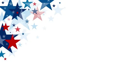 Abstract USA background design on white background with copy space video 4k Stock Footage 339435485