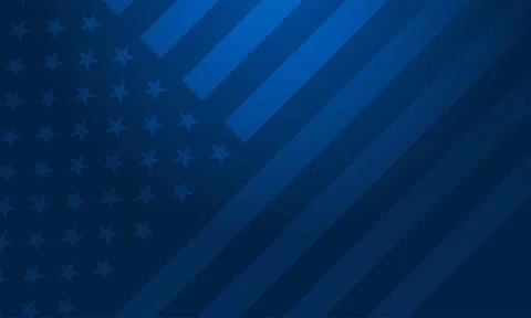 Abstract USA flag blue background - stars and stripes patriotic Stock Illustration