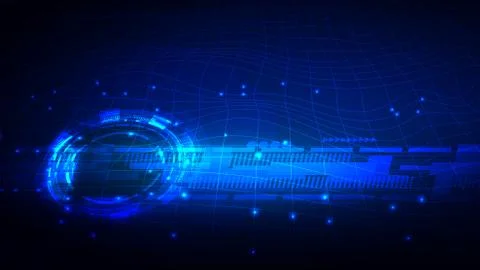 Abstract user HUD interface from glowing futuristic elements. EPS 10. 스톡 일러스트