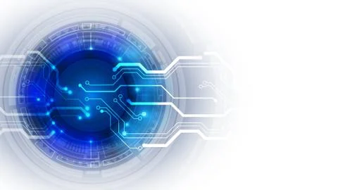 Abstract user HUD interface from glowing futuristic elements. EPS 10. 库存插图