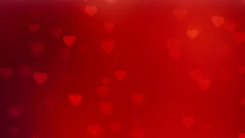 Abstract valentine background with bokeh and Hearts	 Stock Footage 147076751