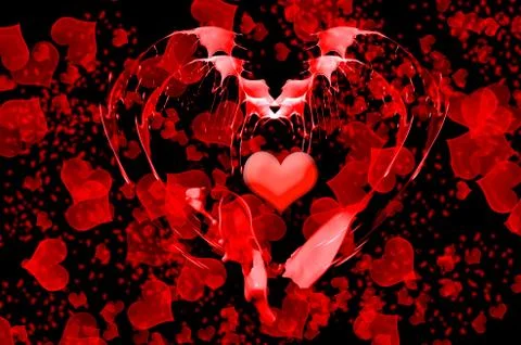 Abstract valentine background Stock Illustration