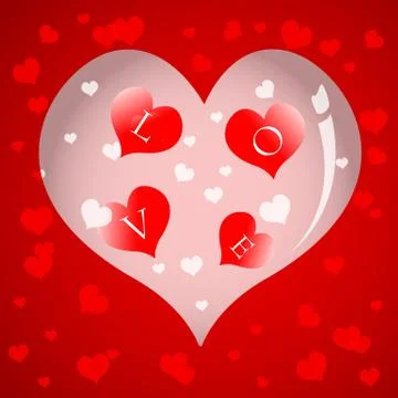 Abstract valentine background Illustrazione stock
