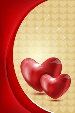 Abstract valentine card Stock Illustration