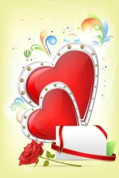Abstract valentine card Stock Illustration