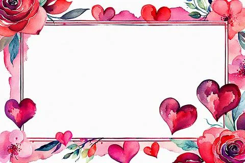 Abstract Valentine frame, border background, valentine texture. Love concep.. Foto stock
