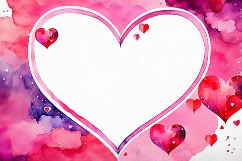 Abstract Valentine frame, border background, valentine texture. Love concep.. Foto stock