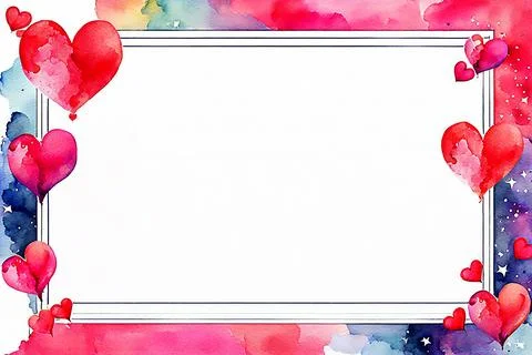 Abstract Valentine frame, border background, valentine texture. Love concep.. Stock Photos