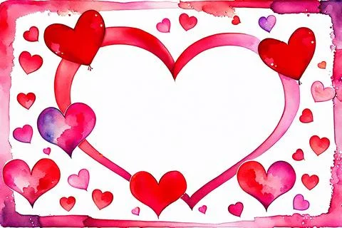 Abstract Valentine frame, border background, valentine texture. Love concep.. Stock Photos