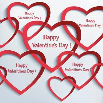Abstract Valentines Day background Stock Illustration