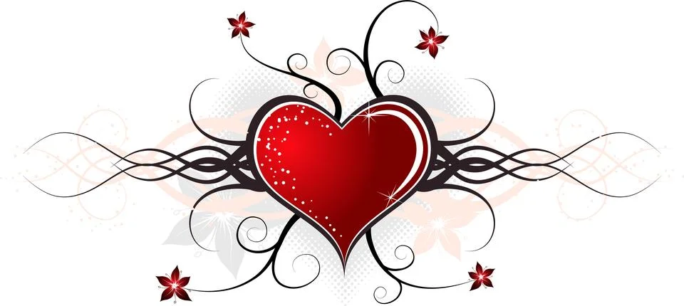 Abstract valentines design, vector Stock Illustration