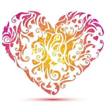 Abstract valentines heart Stock-Illustration