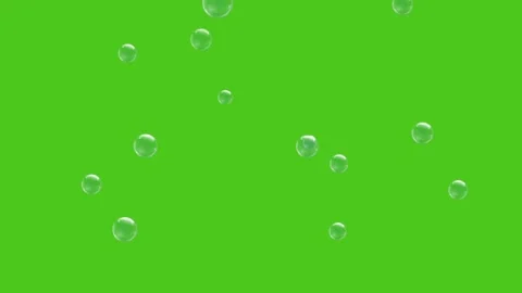 Abstract Various Air Bubbles in Water rising up slow motion 4K 3D Video stock 211284427