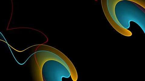 Abstract various neon color gradient background with glowing geometric line.. Stockillustratie