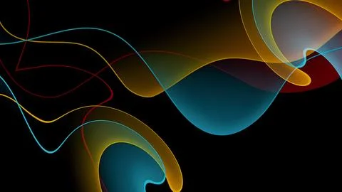 Abstract various neon color gradient background with glowing geometric line.. Stockillustratie