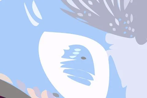 Abstract vector. 2D rendering digital illustration. Organic shape design Stock Illustration