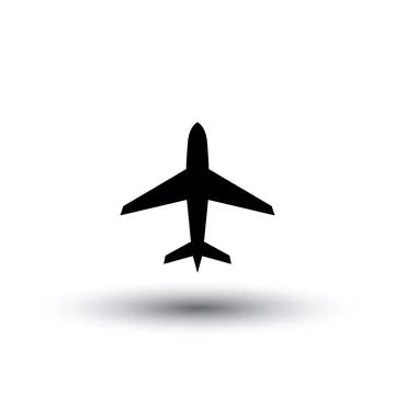 Abstract Vector Airplane Icon Design, Simple and Modern Airplane Logo Design Stock Illustration