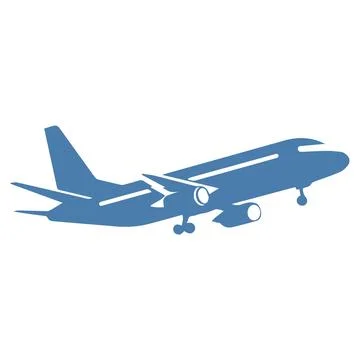 Abstract Vector Airplane or Aero plane Icon or Logo Pack Design Template Stock Illustration