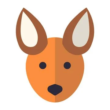 Abstract vector animal icon on white background Stock Illustration