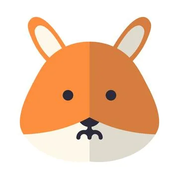 Abstract vector animal icon on white background Stock Illustration