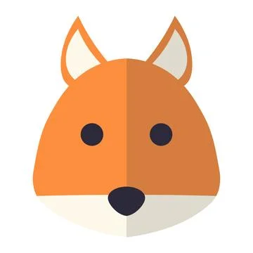 Abstract vector animal icon on white background Stock Illustration