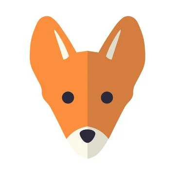 Abstract vector animal icon on white background Stock Illustration