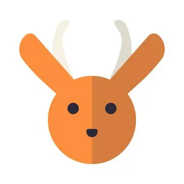 Abstract vector animal icon on white background Stock Illustration