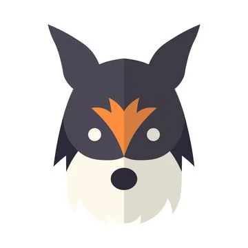 Abstract vector animal icon on white background Stock Illustration