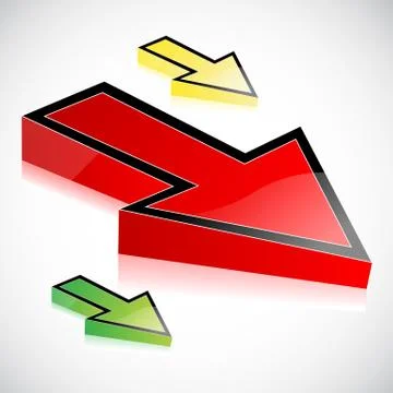 Abstract vector arrows Illustrazione stock