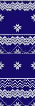 Abstract vector art illustration winter seamless knitted pattern Stock Illustration