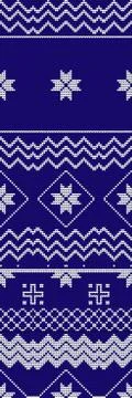 Abstract vector art illustration winter seamless knitted pattern Stock Illustration