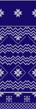 Abstract vector art illustration winter seamless knitted pattern Stock Illustration