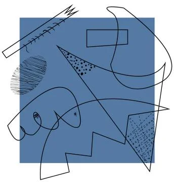 Abstract vector artwork, inspired by cubism. Vector Stock Illustration