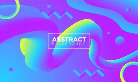 Abstract vector background with 3d squeezed liquid shape. Twisted viscous Stock Illustration