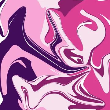 Abstract vector background, acrylic fluid art imitation. Pastel pink colors Stock Illustration