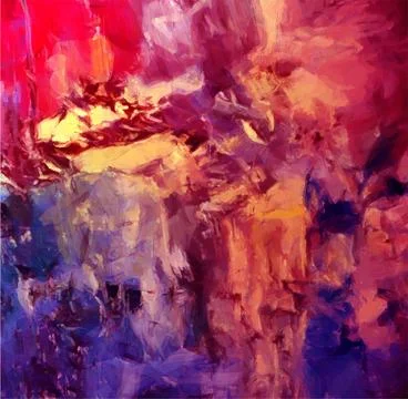 Abstract Vector Background with Acrylic Painting Artwork Stock Illustration