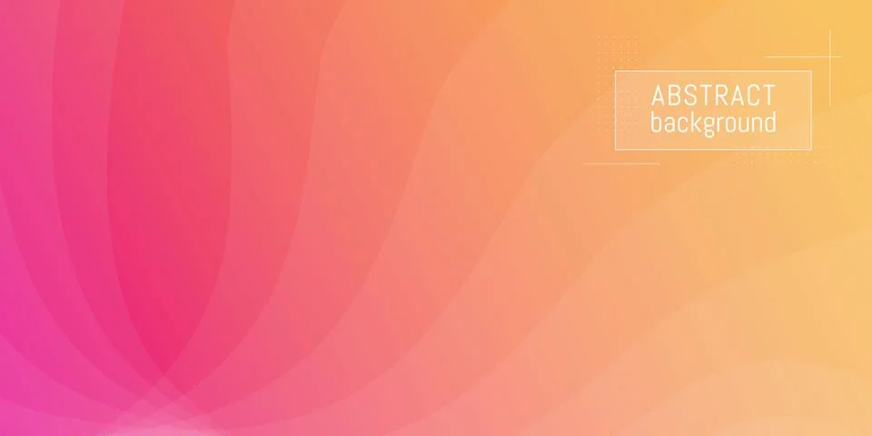 Abstract vector background. Beautiful waves. Raspberry orange gradient. Stock Illustration