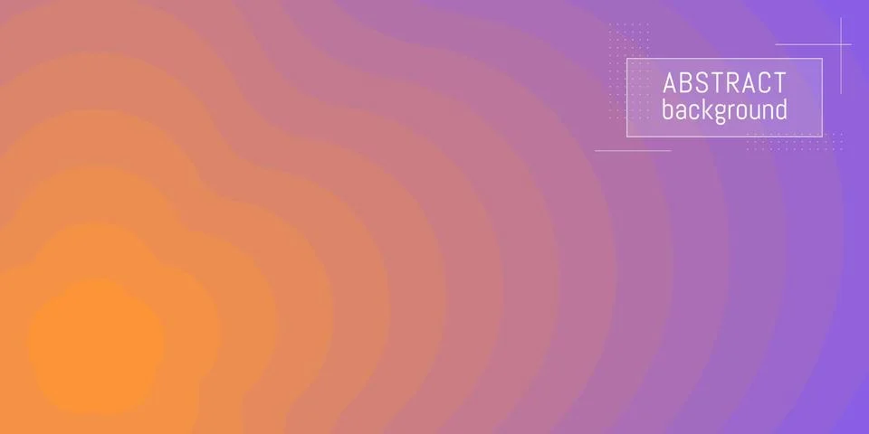 Abstract vector background. Beautiful waves.orange purple gradient. Stock Illustration