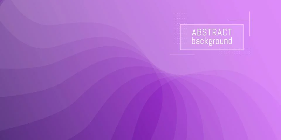 Abstract vector background. Beautiful waves.Purple gradient. Stock Illustration