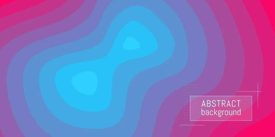 Abstract vector background. Beautiful waves.Red blue gradient. Stock Illustration