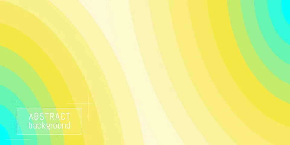 Abstract vector background. Beautiful waves.Yellow green gradient. Stock Illustration