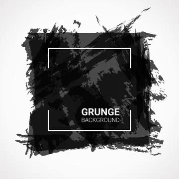 Abstract vector background. Black grunge design elements Stock Illustration