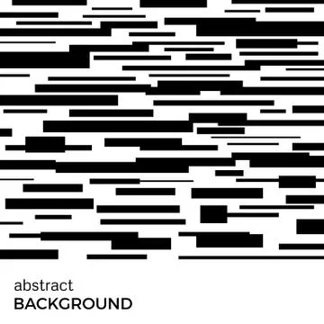 Abstract vector background of black rectangles of different sizes Stock Illustration