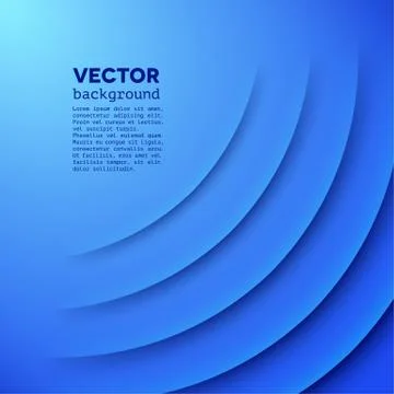 Abstract vector background with blue layers Stock Illustration