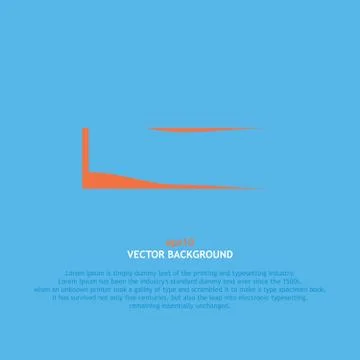 Abstract vector background. Blue torn paper Stock Illustration