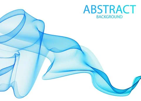 Abstract vector background with blue waved lines Stock-Illustration